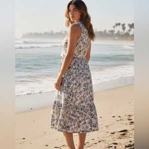 NWT- Torrid Midi Wash Gauze Tiered Dress. Size 2